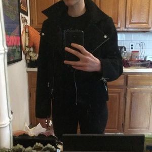 ASOS wool moto jacket